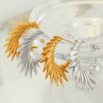 Angel Wings Stainless Steel Studs Simple Advanced Jewelry Earrings New Earrings Female