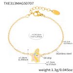 color: TXE313-Gold Starfish Bracelet -13+3cm