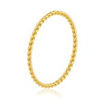 color: Fine Twist Ring Gold / size: US 6