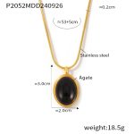 color: P2052-Gold Black Agate
