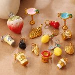 Three-Dimensional Coffee Cup Cocktail Glass Various Shapes DIY Pendant Non-Fading Creative Ornament Accessories