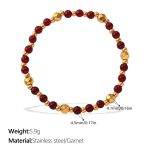 color: SL461RDG Garnet Bracelet