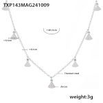 color: TXP143-Steel Color Necklace