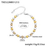 color: TXE522-Mixed Color Bracelet 17+5cm
