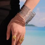 Multi-Layer Hollow Armband Open-Ended Bracelet Stainless Steel Punk Personalized Cold Style Bracelet