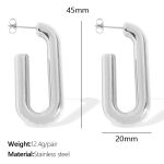 color: EH319 Silver Earrings