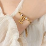 color: E414-Gold Bracelet -E