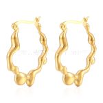 color: MS-166 Cast Irregular Earrings Gold