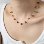 color: P018-Tiger Eye Necklace -40+7cm