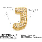 color: D450-Letter J Gold Pendant