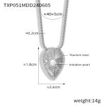 color: TXP051-Steel Color Necklace