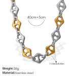 color: XL762SG Two-tone Gold Necklace