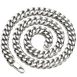 color: 5mm Wide Stainless Steel Steel Color / size: 18cm Bracelet