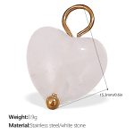 color: PJ402WEG White Stone Pendant