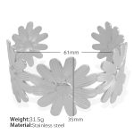 color: SZ159 Adjustable Silver Bangle