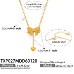 color: TXP027-Gold Necklace 35+5cm