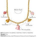 color: XL594G3.9MM-4 Multi-element Necklace