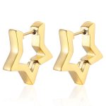 color: Flat Five-pointed Star Gold 1 PC MS-091