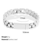 color: SL108 Silver Bracelet