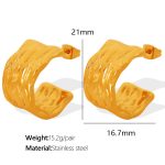 color: EH379 Gold Earrings