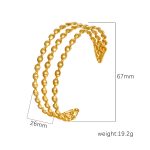 color: Size 17 Gold Bangle