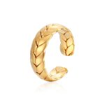 color: Size 6 Small Wheat Ring Gold MS-558
