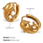 color: EH1042G Gold Small Hoop Earrings