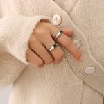 color: A323-Steel Color Ring / size: US 6