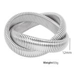 color: SZ27 Two Layer Steel Color Bangle