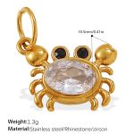 color: PJ904WEG White Zircon Gold Pendant