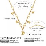 color: TXP537-Gold Necklace 43.5+5cm