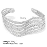 color: SZ141 Silver Bangle
