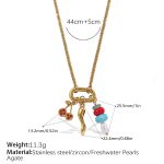 color: XL701CRG Multi-charm Necklace