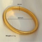 color: 8mm Width (Ring Size 60mm)SZ11 Gold