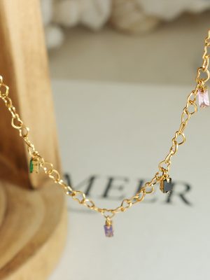 Autumn and Winter Wild Gold-Plated Stainless Steel Bracelet Personalized Campus Generation Exquisite Female