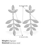 color: EH855S Steel Color Earrings