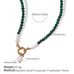 color: XL413GNG Turquoise Gold Necklace