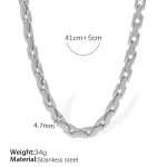 color: XL328 Silver Necklace