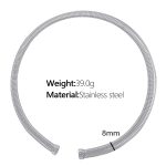 color: 8mm Width XL44 Steel Color