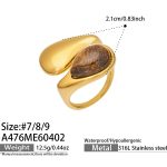 color: A476-Gold Ring / size: US 7