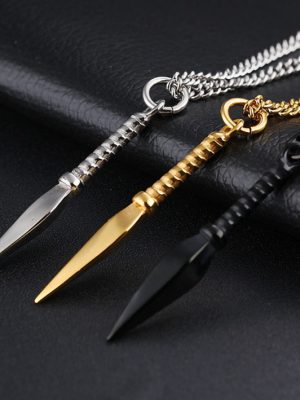 Arrow Hidden Weapon Sharp Arrow Vintage Pendant Necklace Ornament Geometric Simple Personality Accessories