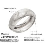 color: Z499-Steel Color Bangle -Style E