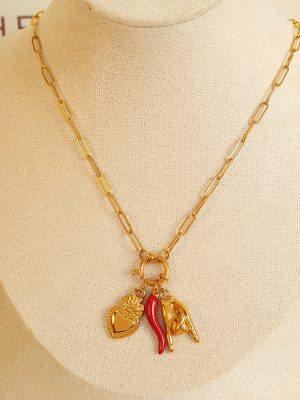 Necklace High Class Elegant Design Clavicle Chain Retro Easy Matching Pendant for Women