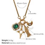 color: XL730CRG Multi-charm Necklace