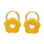 color: MYTXF107-Lemon Yellow Earrings