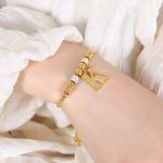 color: E414-Gold Bracelet -K