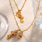 All-Match Cross Clavicle Chain Advanced Exquisite Necklace Design Long Chain