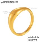 color: A141-Gold Ring / size: US 6