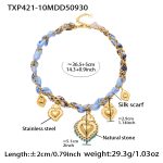color: TXP421-10 Gold Necklace -36+5cm