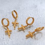 Vintage Cross Ear Clip Street Punk Personality Men and Women Geometric Ear Ring